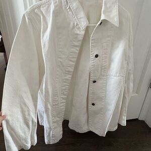 The Row White Denim Jacket